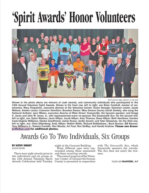 Newspaper about Boys and Girls Club