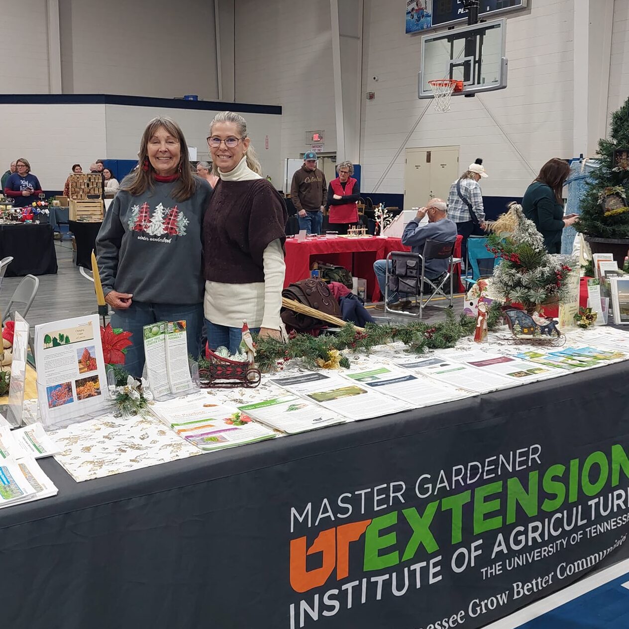 two volunteers at depot street farmers market