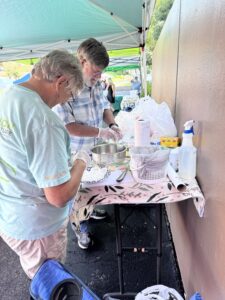 volunteers at the depot street farmers market